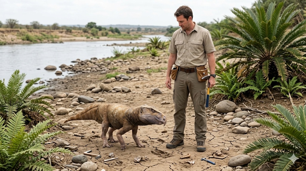Ajkaceratops (Ajkaceratops kozmai) rekonstrukciós illusztráció