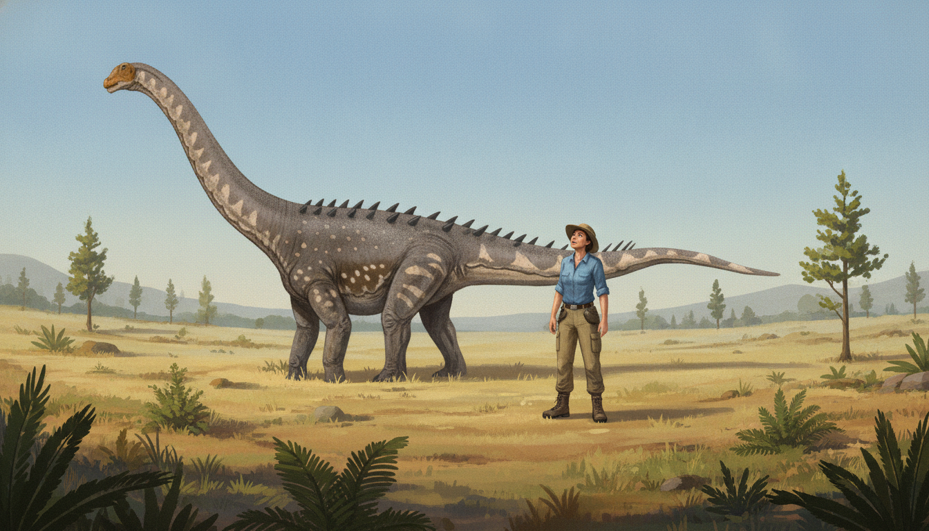 Ampelosaurus (Ampelosaurus atacis) rekonstrukciós illusztráció