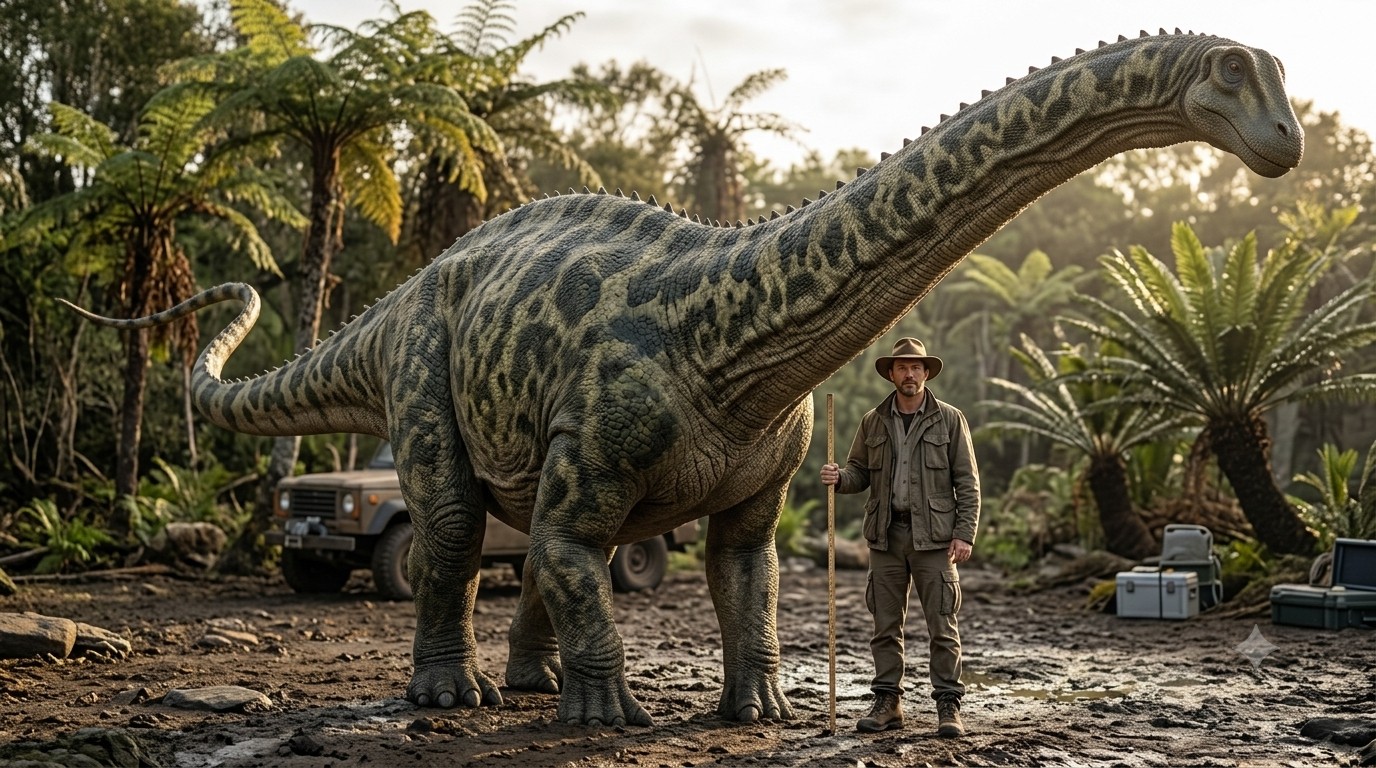 Apatosaurus (Apatosaurus ajax) rekonstrukciós illusztráció