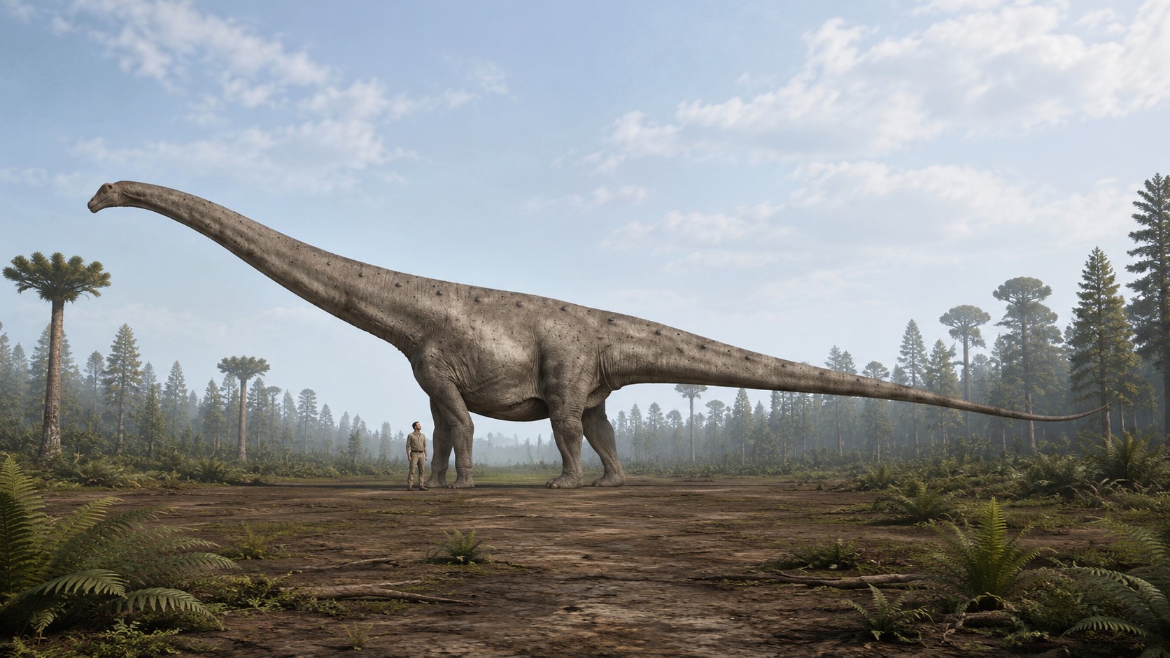 Argentinosaurus (Argentinosaurus huinculensis) rekonstrukciós illusztráció