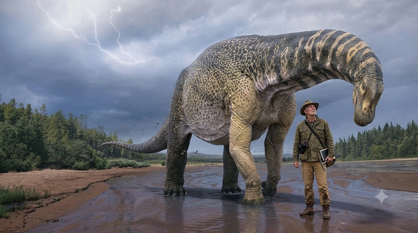 Australotitan (Australotitan cooperensis) rekonstrukciós illusztráció