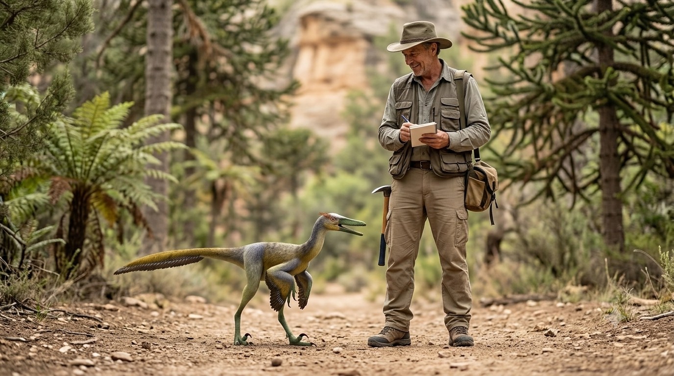 Buitreraptor (Buitreraptor gonzalezorum) rekonstrukciós illusztráció