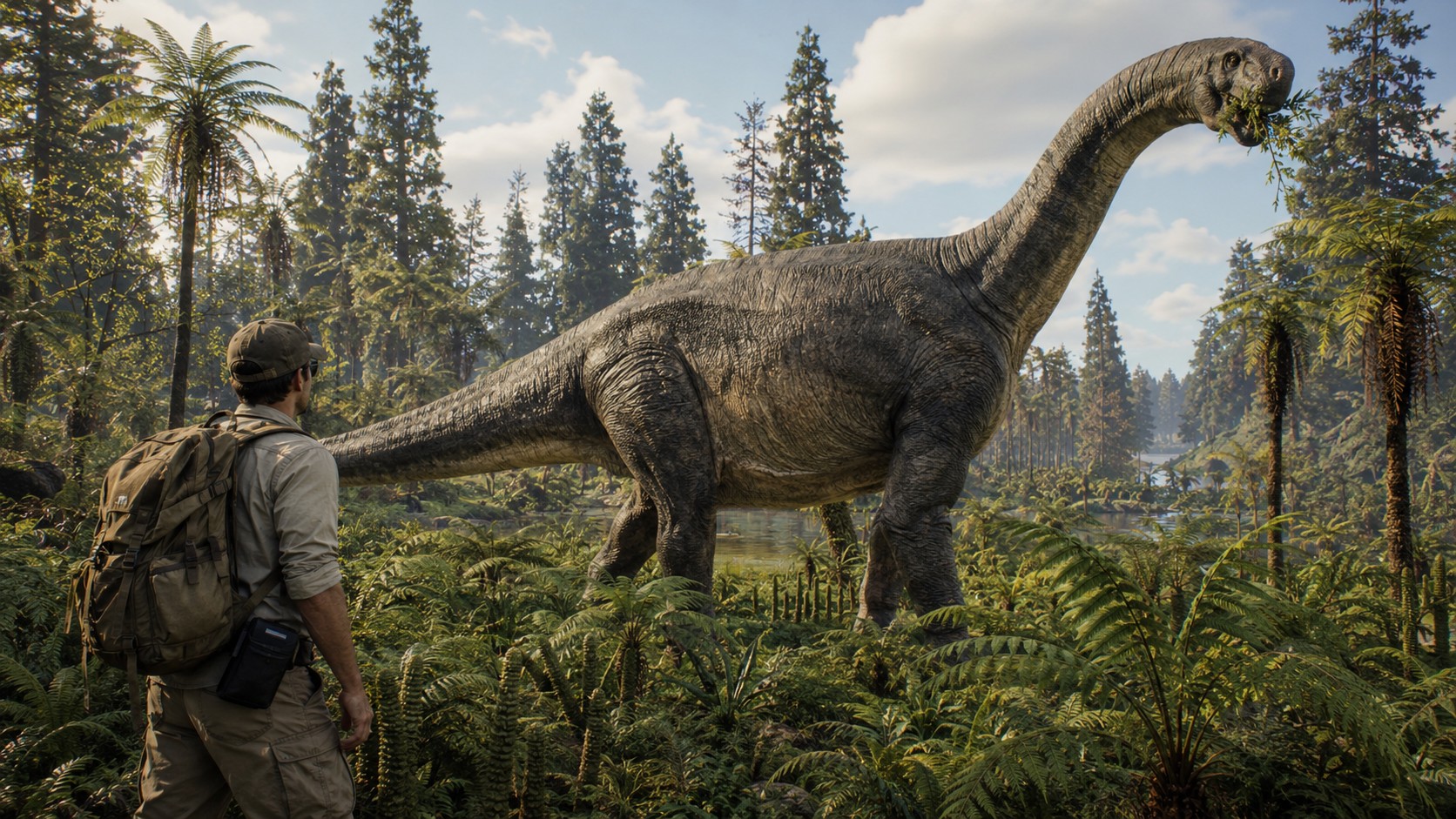 Cetiosaurus (Cetiosaurus oxoniensis) rekonstrukciós illusztráció