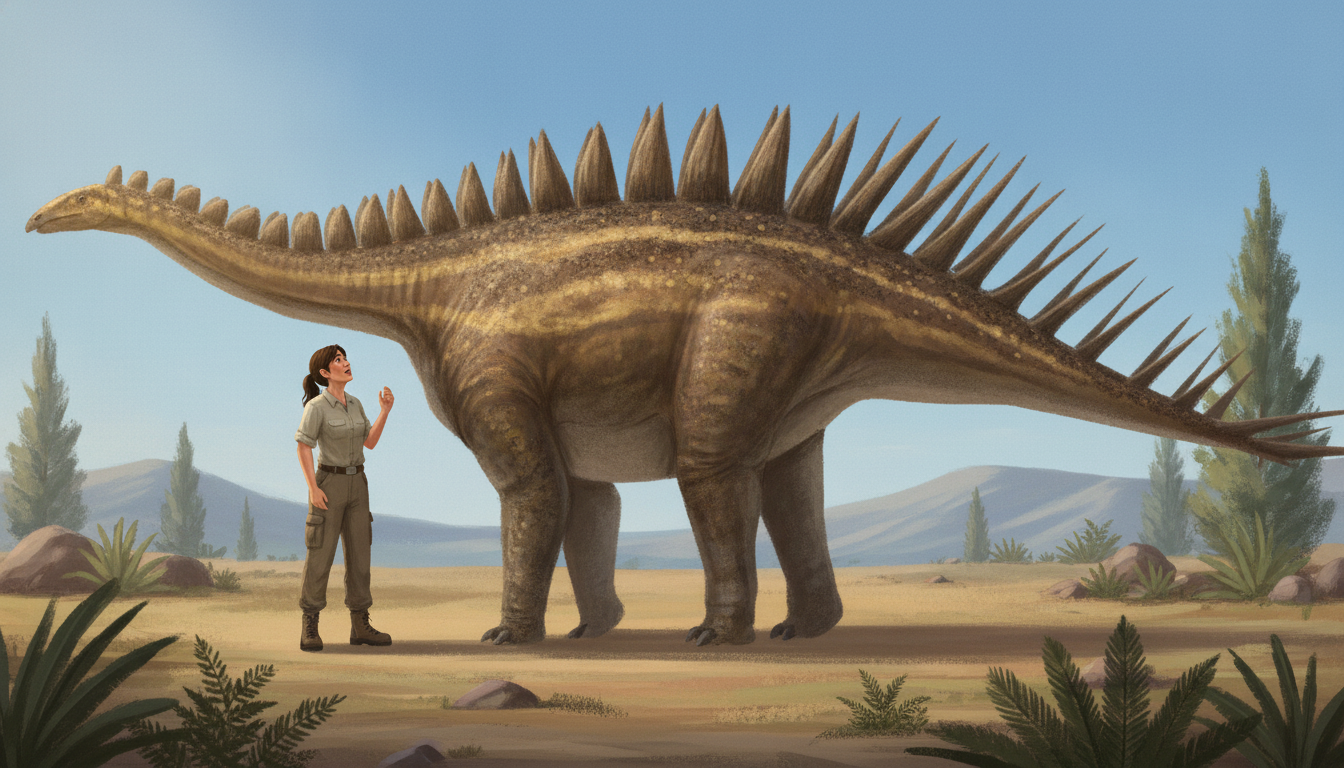 Dacentrurus (Dacentrurus armatus) rekonstrukciós illusztráció