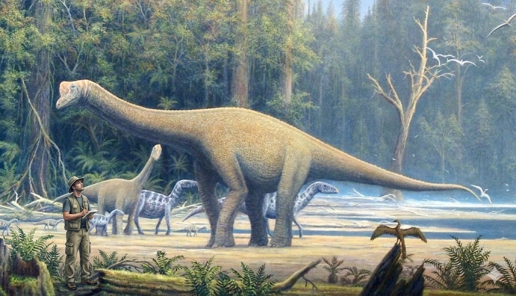 Europasaurus (Europasaurus holgeri) rekonstrukciós illusztráció