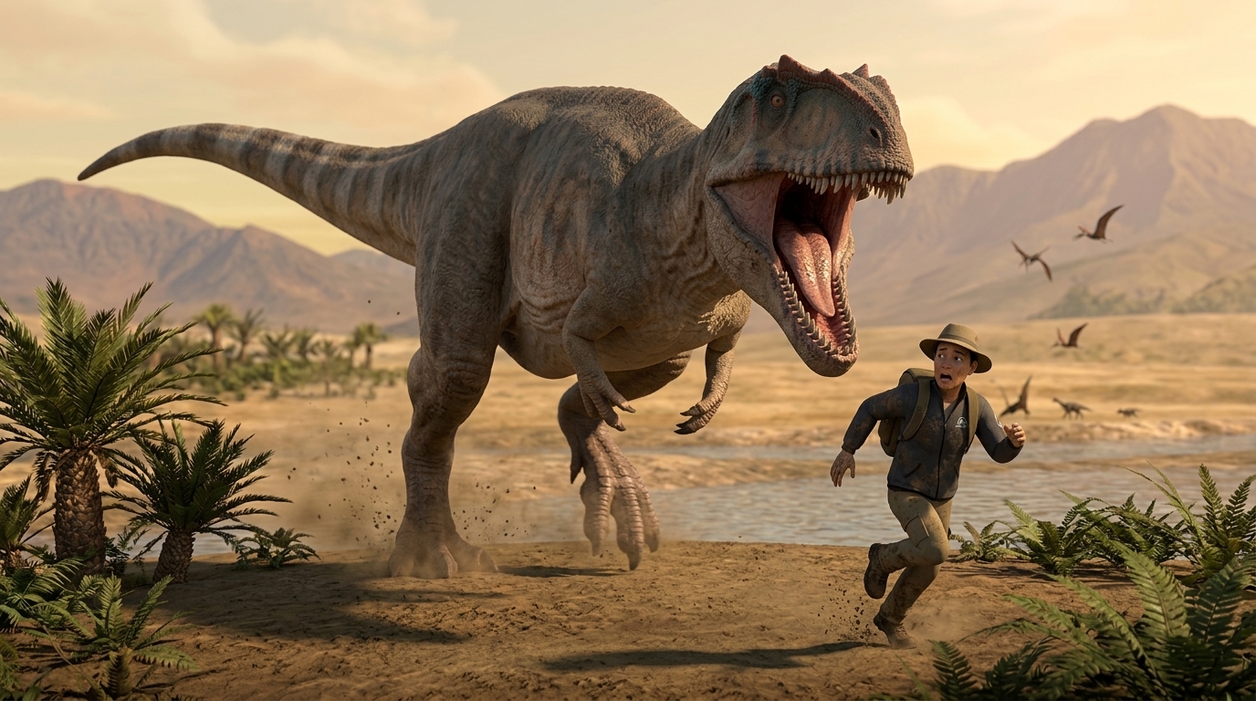Giganotosaurus (Giganotosaurus carolinii) rekonstrukciós illusztráció