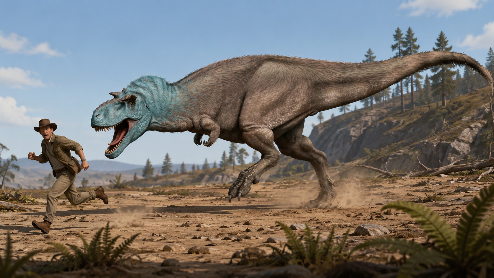 Gorgosaurus (Gorgosaurus libratus) rekonstrukciós illusztráció