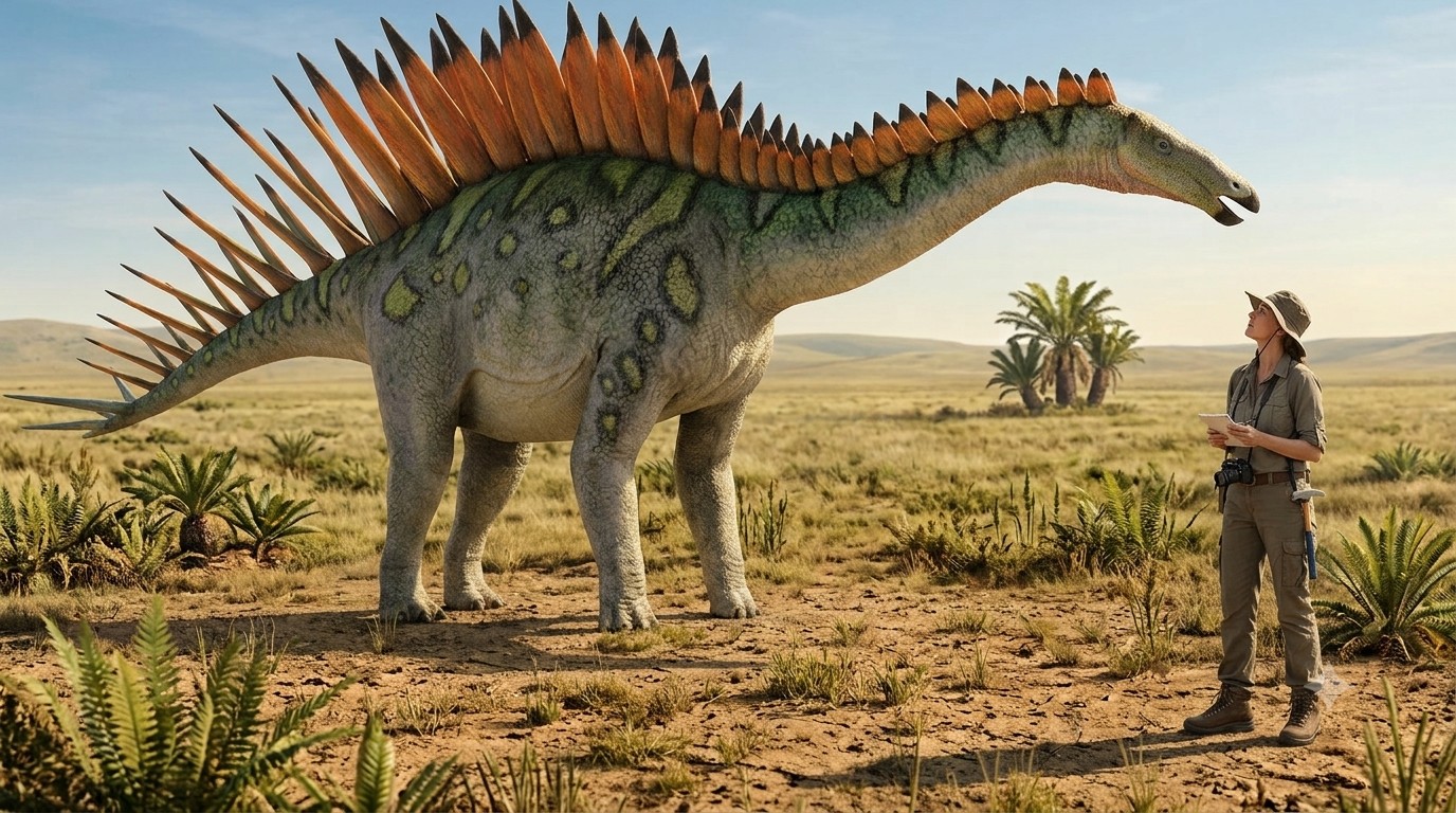 Miragaia (Miragaia longicollum) rekonstrukciós illusztráció