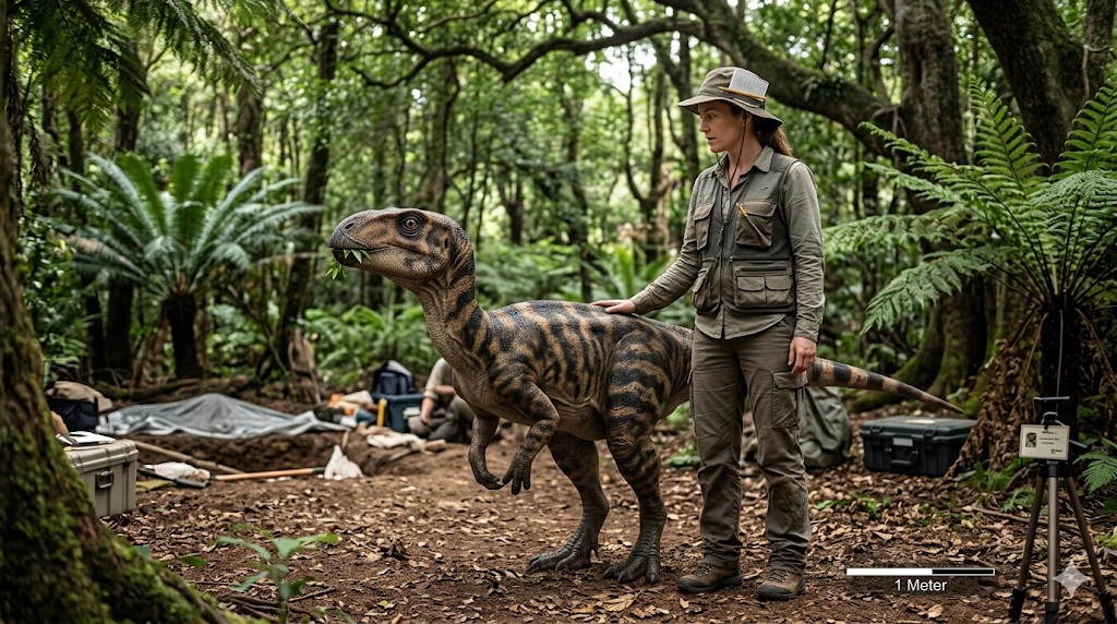 Mochlodon (Mochlodon vorosi) rekonstrukciós illusztráció