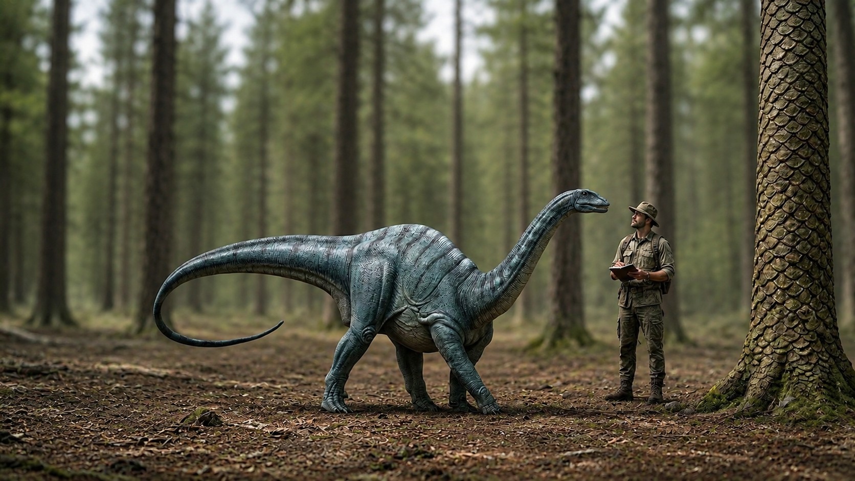 Mussaurus (Mussaurus patagonicus) rekonstrukciós illusztráció