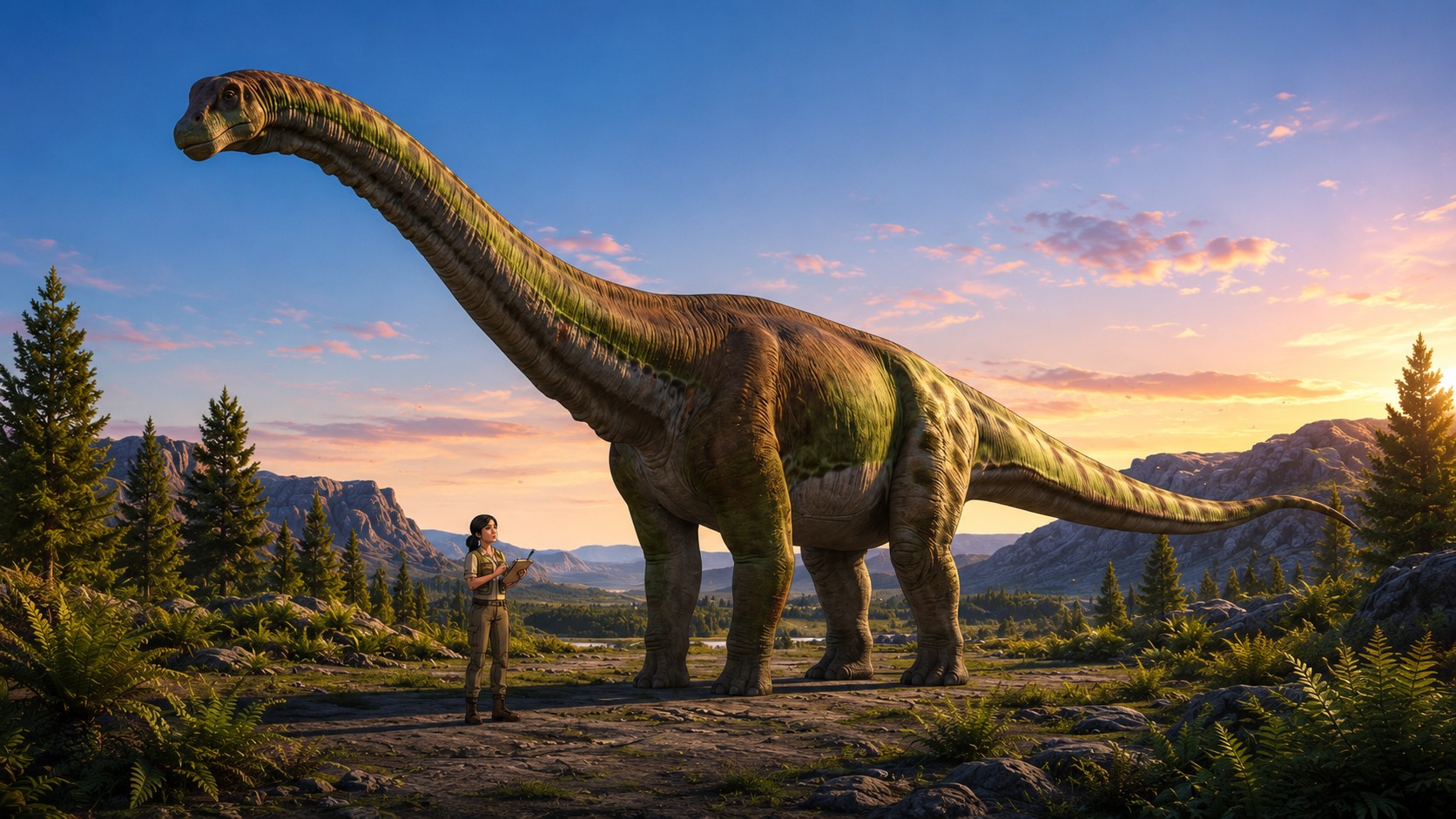 Patagotitan (Patagotitan mayorum) rekonstrukciós illusztráció