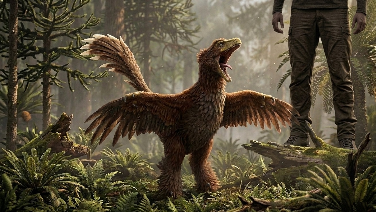 Pneumatoraptor (Pneumatoraptor fodori) rekonstrukciós illusztráció
