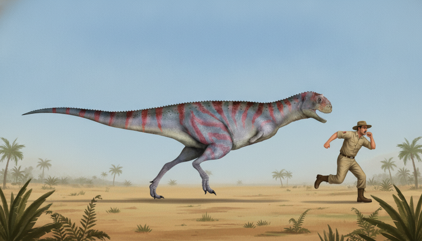 Pycnonemosaurus (Pycnonemosaurus nevesi) rekonstrukciós illusztráció