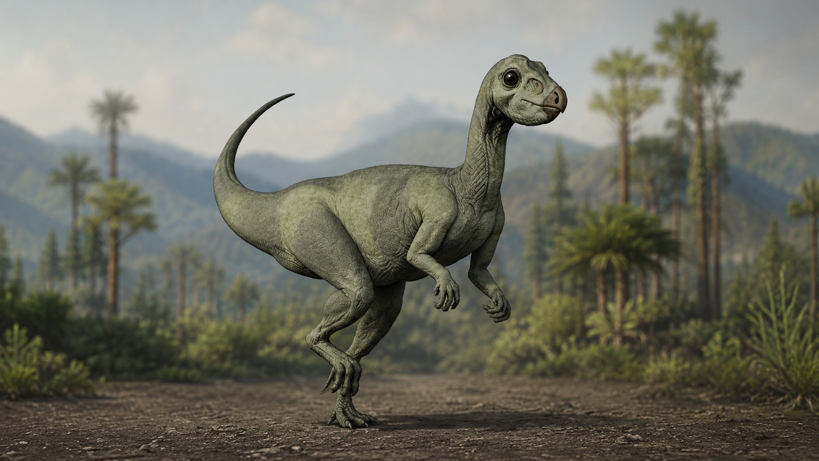 Qantassaurus (Qantassaurus intrepidus) rekonstrukciós illusztráció