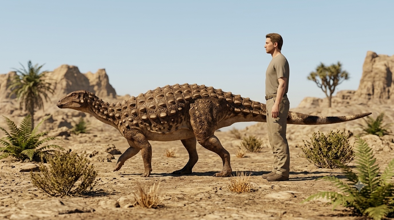 Scelidosaurus (Scelidosaurus harrisonii) rekonstrukciós illusztráció