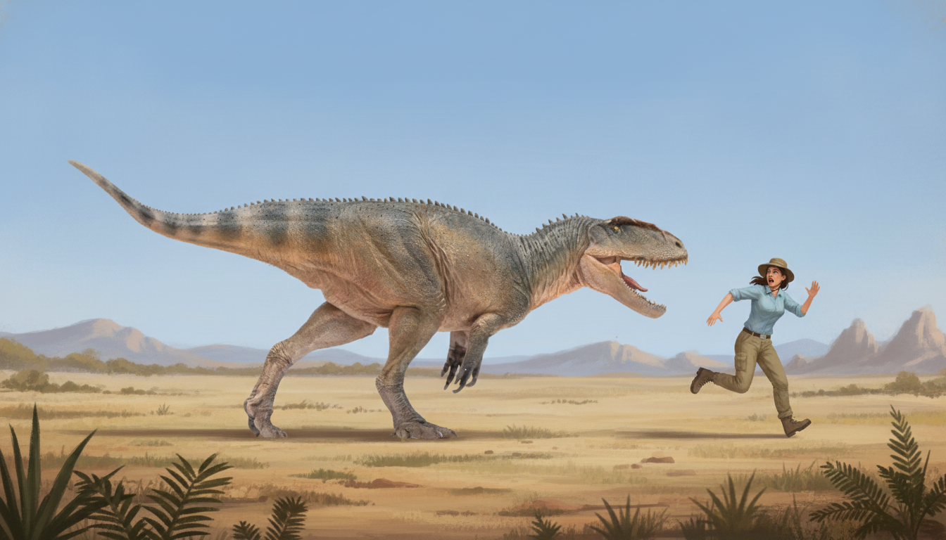 Sinraptor (Sinraptor dongi) rekonstrukciós illusztráció