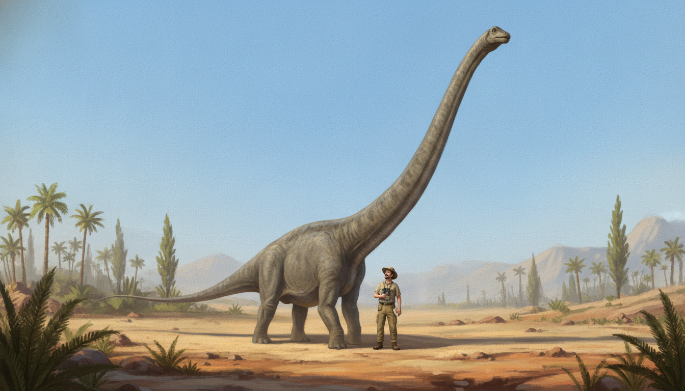 Supersaurus (Supersaurus vivianae) rekonstrukciós illusztráció